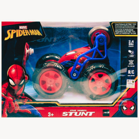 🕷️ سيارة استعراضات سبايدرمان ذات الـ 5 عجلات بالريموت