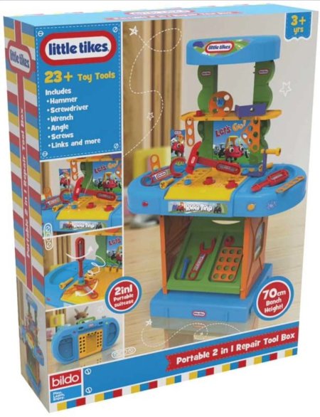 🛠️ طاولة ورشة أدوات Little Tikes – 2 في 1